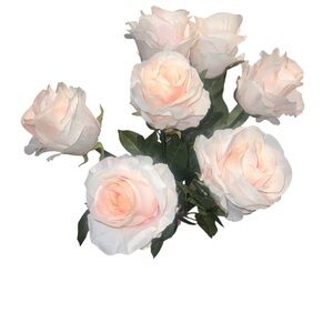 NWT Ashland Michael’s Ivory Lt Pink Faux Long Stem Rose Florals 7 Piece Wedding